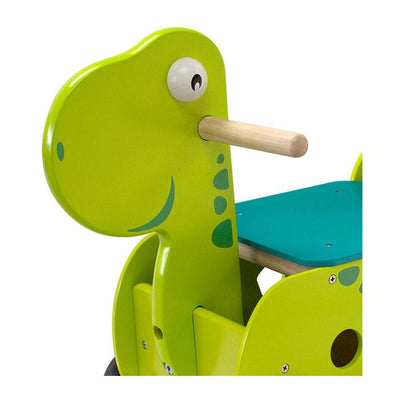 Soy caminar de juguetes empujando a Wagen Dino