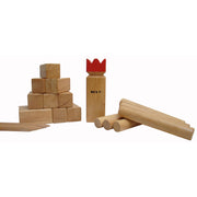 Bex kubb pro rubberhout met rode koning - afbeelding 2