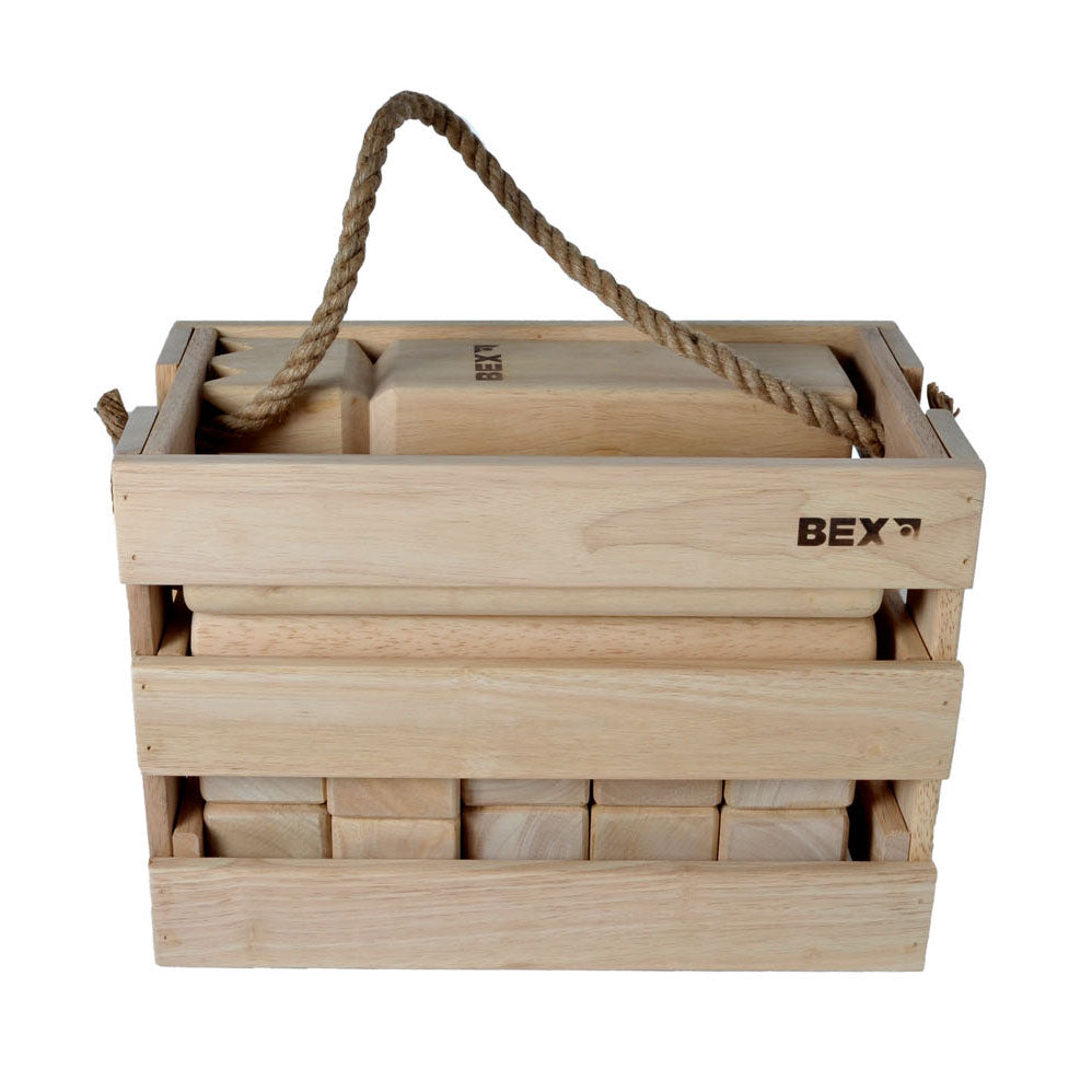 Kubb en caja de madera