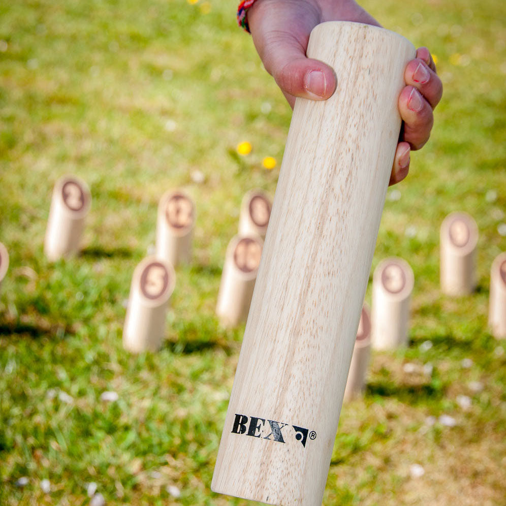 Kubb Number Original Rubber Hout