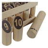 Kubb number original rubber hout in houten kist