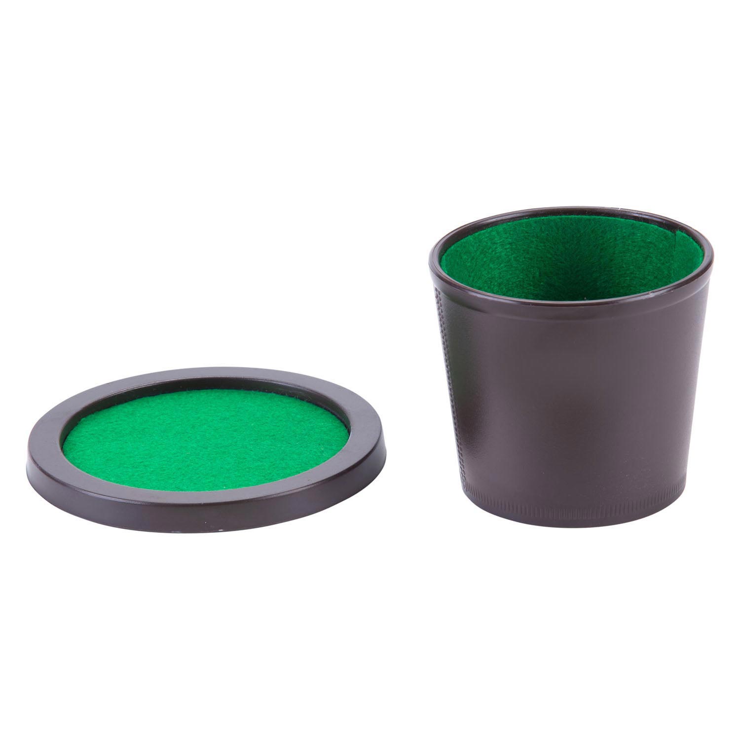Copa de póker con tapa y dados