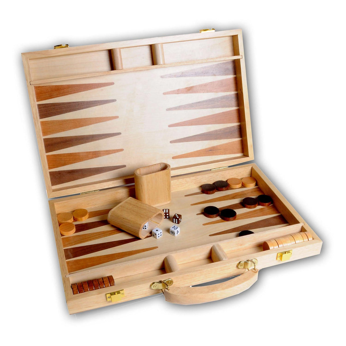 Backgammon madera marrón 48 x 38 cm