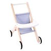 Angel toys houten poppenwandelwagen grijs blauw