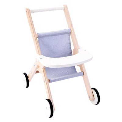 Camion a piedi in legno blu grigio blu