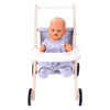 Angel toys houten poppenwandelwagen grijs blauw