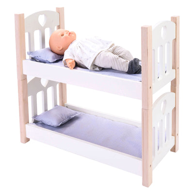 Bambole letto a castello grigio bianco