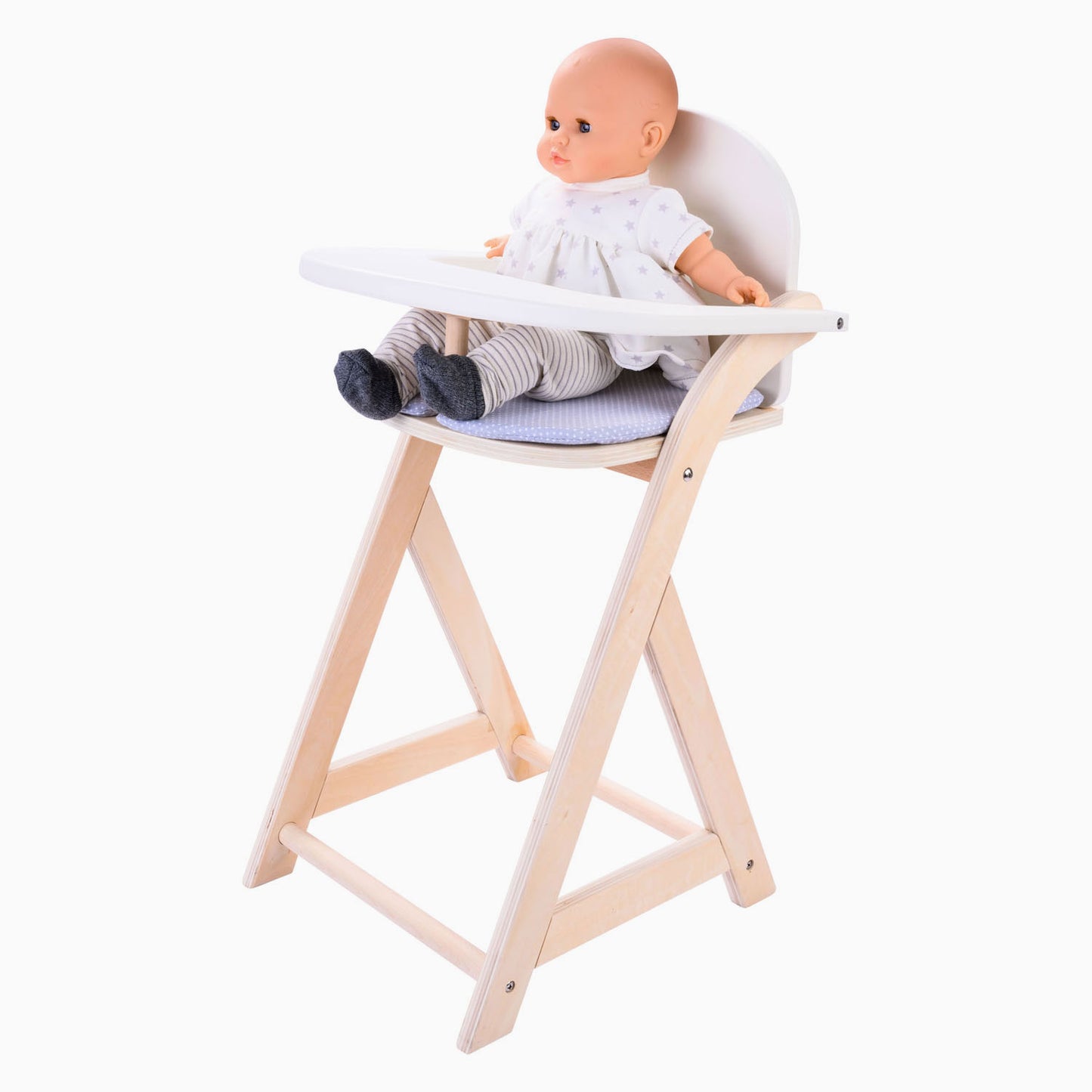Silla de muñeca blanca