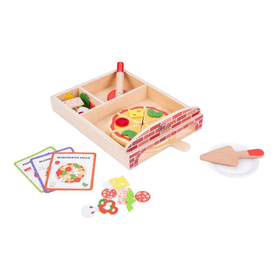 Set pizza gourmet in legno, 20 pezzi