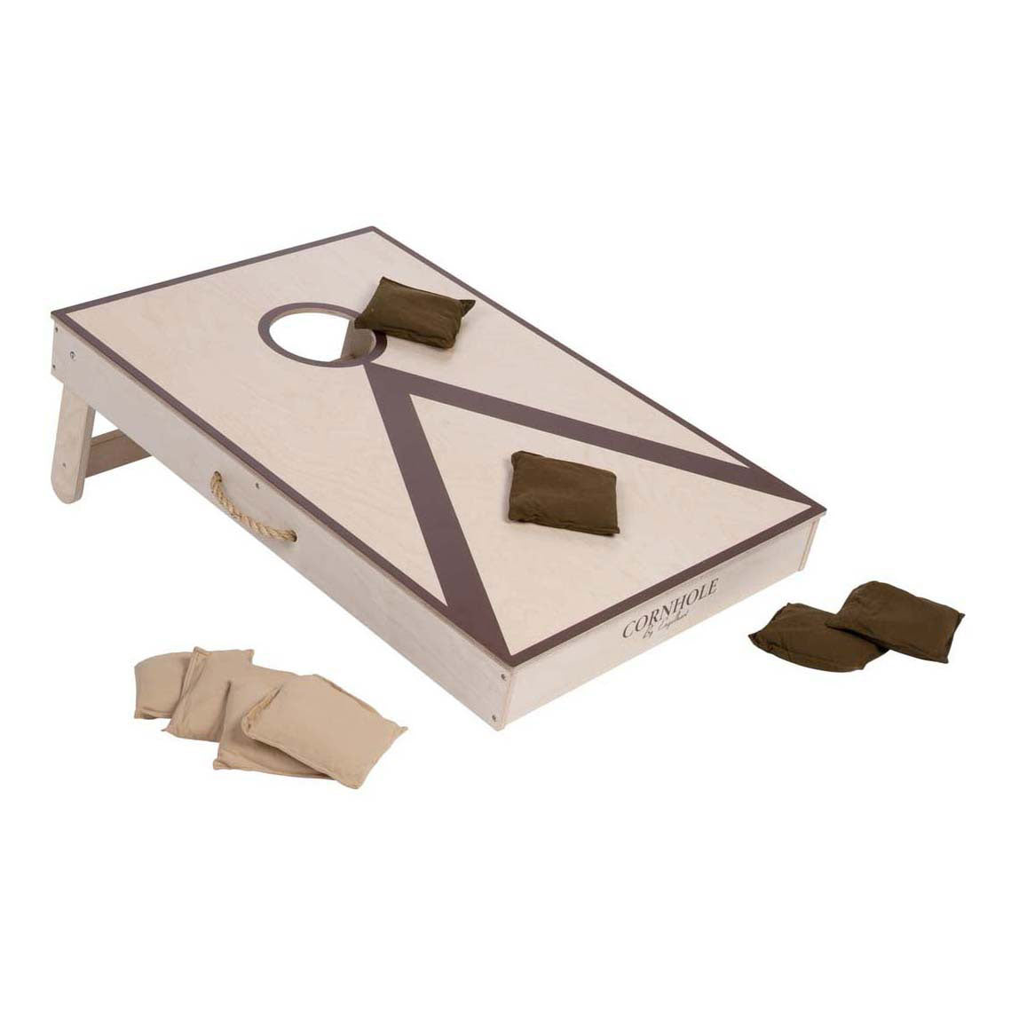 Juego de lanzamiento individual Cornhole 90x60cm - 2x4 bolsas
