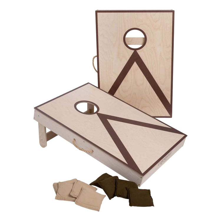 Juego de lanzamiento doble Cornhole 90x60cm - 2x4 bolsas