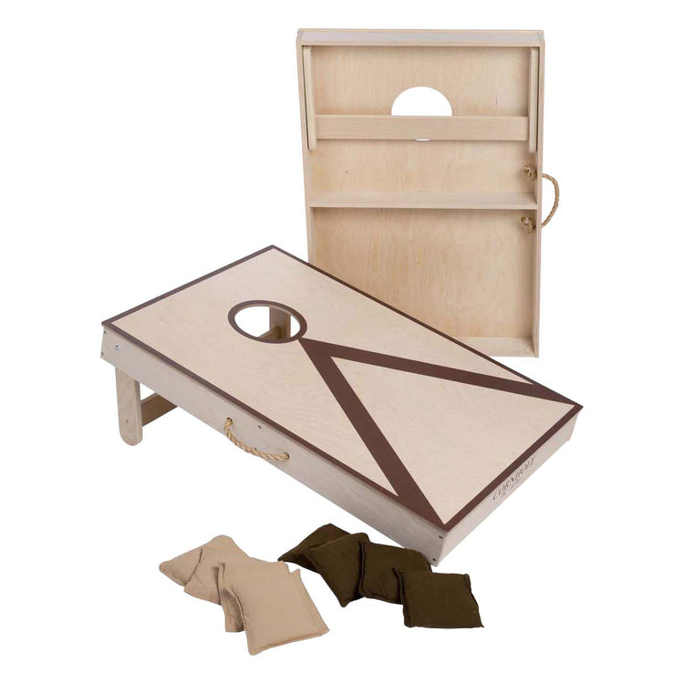 Juego de lanzamiento doble Cornhole 90x60cm - 2x4 bolsas