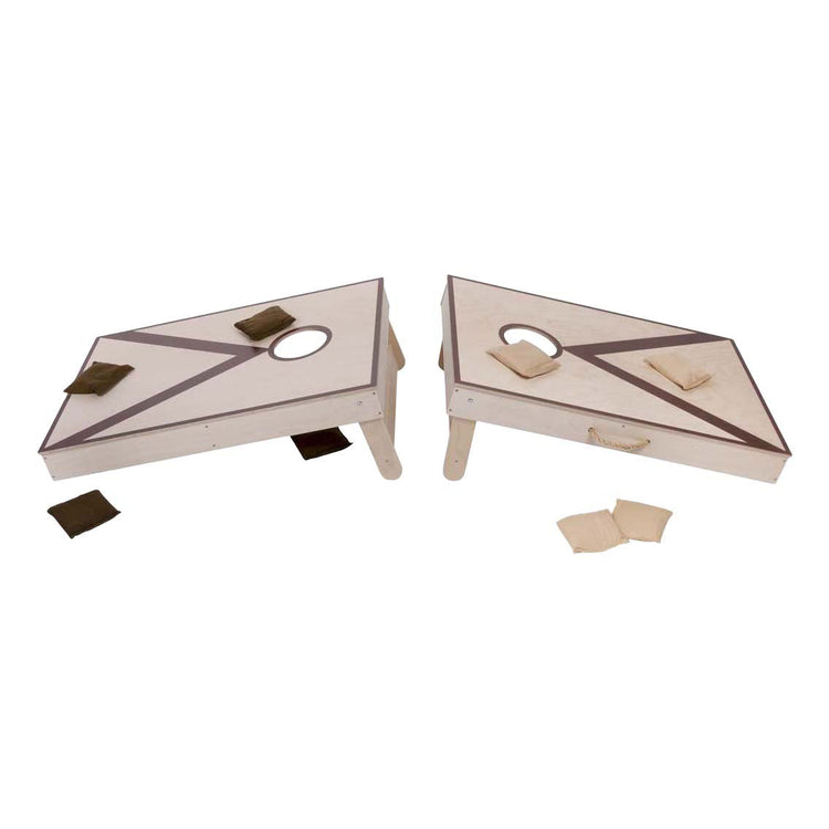 Juego de lanzamiento doble Cornhole 90x60cm - 2x4 bolsas