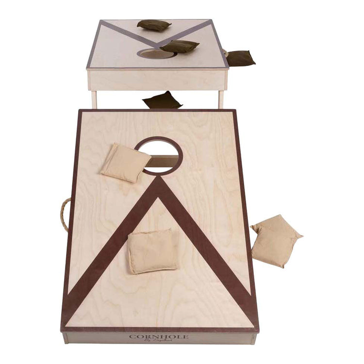 Juego de lanzamiento doble Cornhole 90x60cm - 2x4 bolsas
