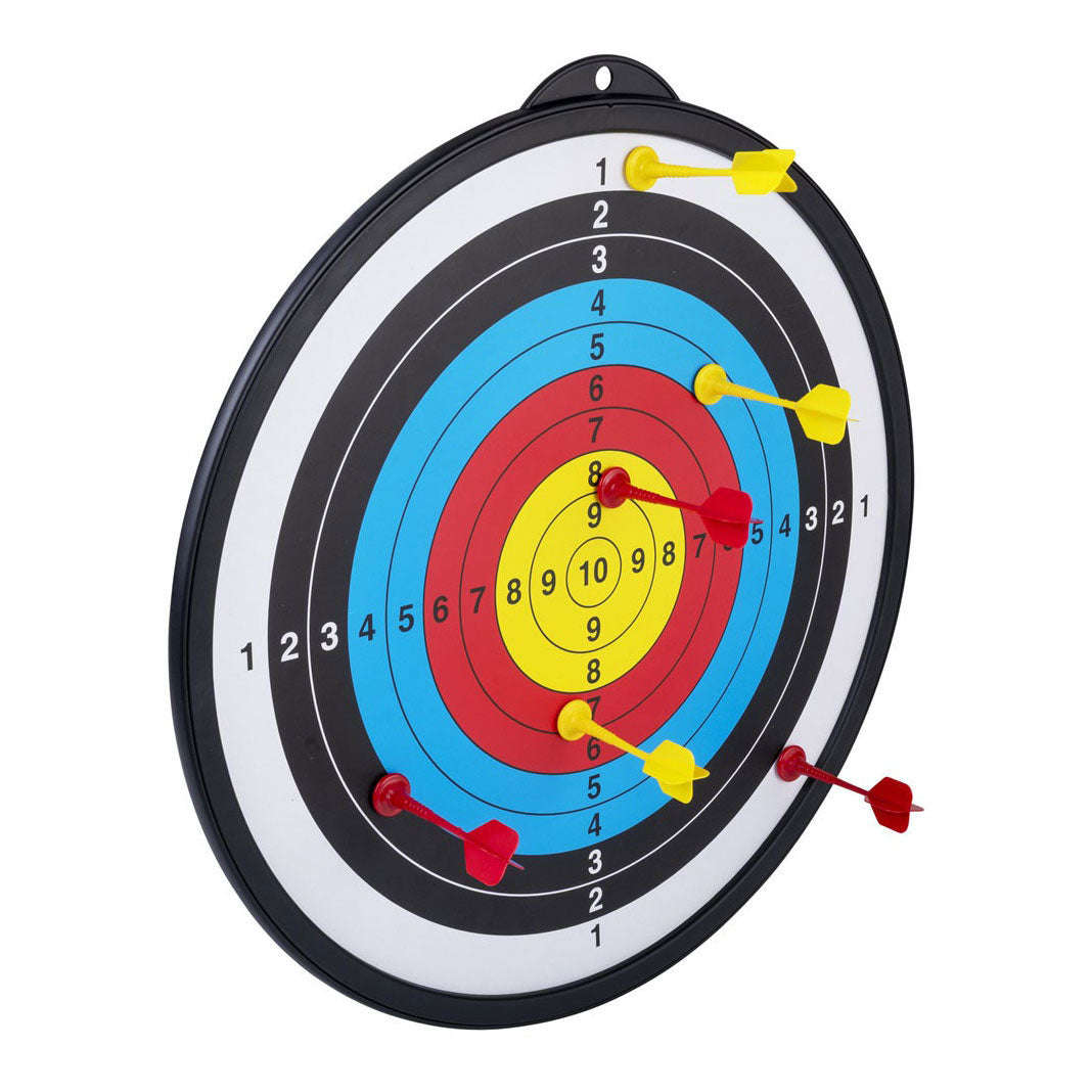 Double-sided magnetic dartboard