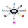 Domino dubbel 12 mexican train in aluminium koffer