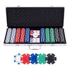 Set poker in custodia argento - 500 fiches 11,5gr.