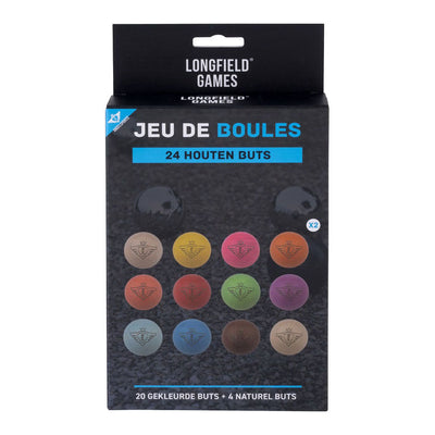 Engelhart jeu de boules buts 24 bolas de madera - 30mm