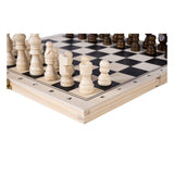 Cassetta in legno di scacchi e backgammon a lungo termine 30x16x4 cm - afbeelding 5