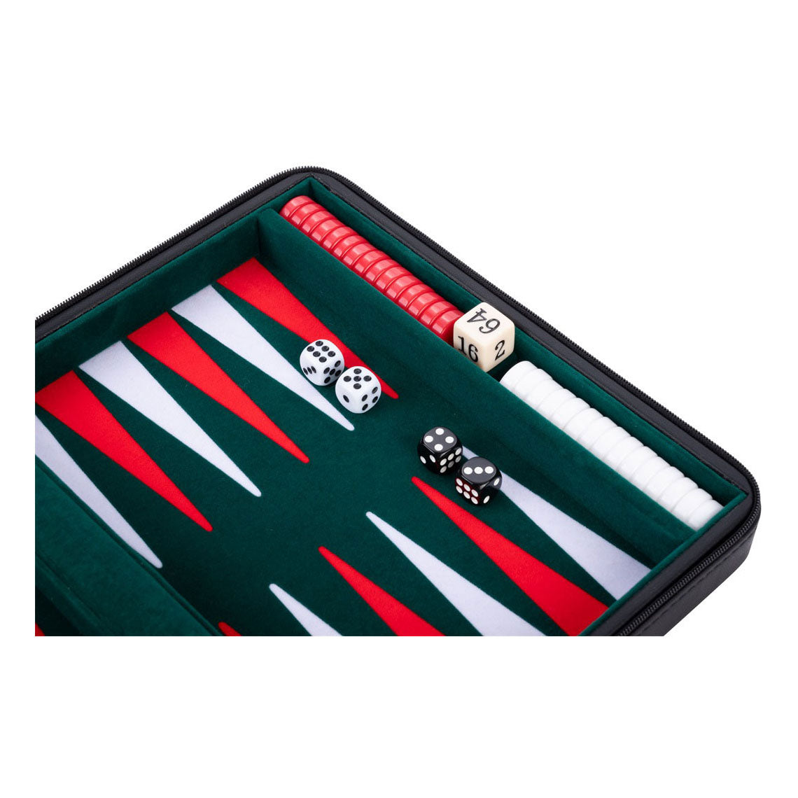 Gioco da viaggio backgammon Engelhart con cerniera - nero