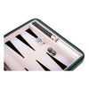 Backgammon reisspel met rits - groen