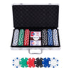 Pokerset in zilveren koffer - 300 chips