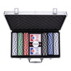 Pokerset in zilveren koffer - 300 chips