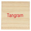 Longfield tangram - blank hout - rubberhout - inclusief voorbeelden en oplossingen - doosje - 13 x 13 cm - engelhart