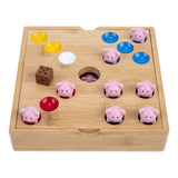 Gioco di maialini in bambù con maialini in silicone - afbeelding 1