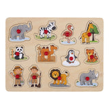 Puzzle con bottoni Zoo - 12 pezzi. - afbeelding 1