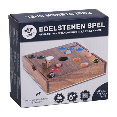 Juego de piedras preciosas de madera de nogal: de 2 a 6 jugadores
