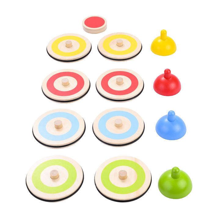Gioco di curling indoor in legno - da 2 a 4 giocatori