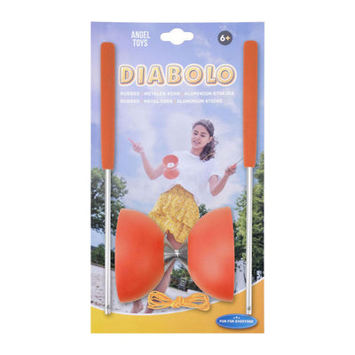 Goma de diábolo Engelhart con palos de aluminio rojo