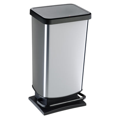 Rotho Rotho Paso Pedal bin 40l silver metallic