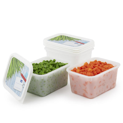 Juego de cajas congeladoras Rotho 4 piezas 0,75 l