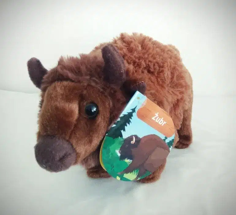 Intro peluche bisonte hecho de felpa muy suave