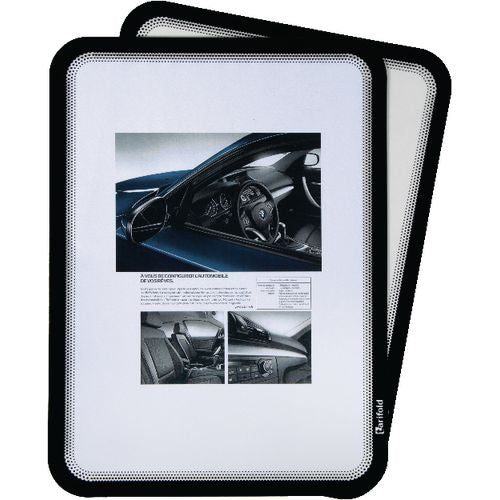 Porta documentos djois tview magneto a4 negro pack 2 piezas