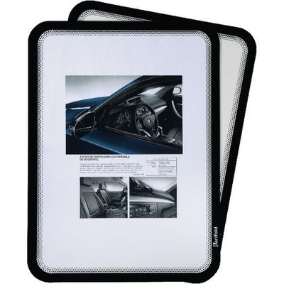 Documenthouder djois tview magneto a4 zwart pak 2 stuks