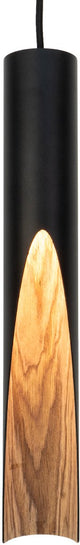 Lampada a sospensione Eglo barbotto - gu10 - ø 6 cm - marrone nero - acciaio - legno FSC