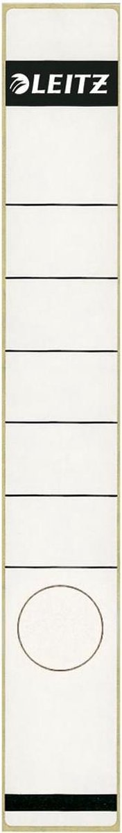 Etiqueta lomo Leitz 1648 39 x 285 cm blanco-gris largo autoadhesivo