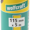Rollo de papel de lija Wolfcraft | para madera metal | 5m x 115mm | grano 240 | 1 pieza - 1776000