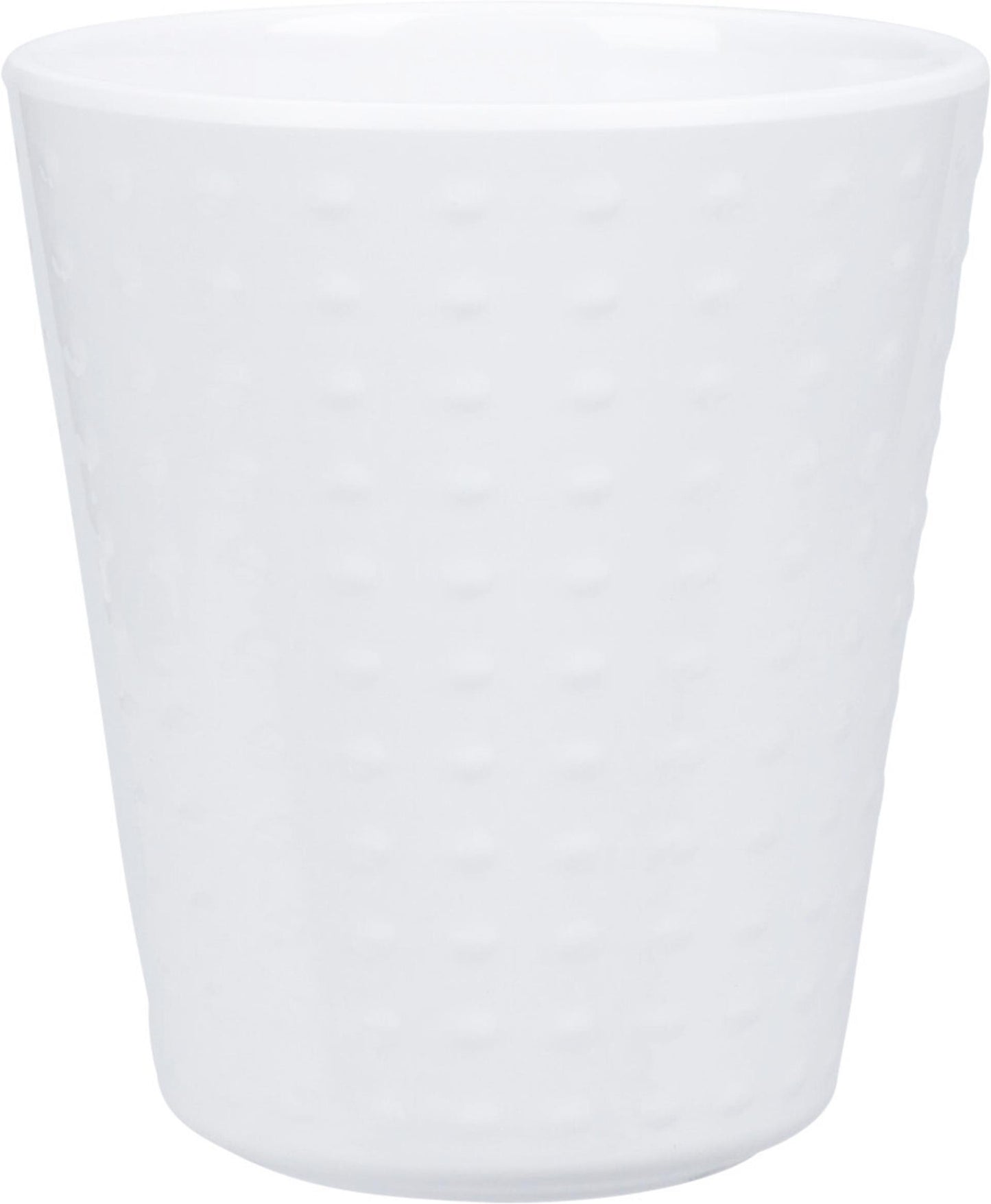 Excelente vaso de melamina para el hogar blanco 380ml.