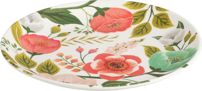Piatto piano Cozydecor in melamina fiori ø20cm