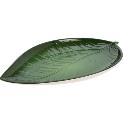Excelente plato para el hogar de melamina forma de hoja 41x24cm
