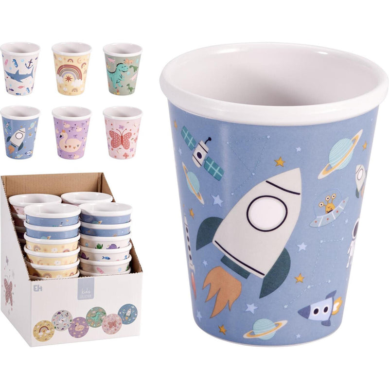 Eccellente set casalingo di tazze in melamina 250ml - 24 pz.