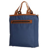 Boodschappentas lederen hengsel blauw