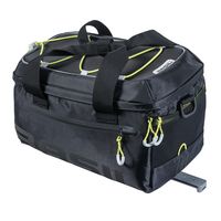 Basil Miles Trunkbag - Sportieve zwarte bagagedragertas voor E-bike - Waterdicht - 7L - Heren