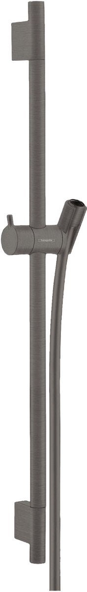 Asta saliscendi Hansgrohe unica s puro 65 cm con flessibile doccia cromo nero spazzolato
