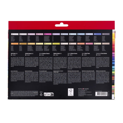 Bruynzeel Amsterdam serie standard set di colori tenui di colori acrilici 20 ml, 24 pz.
