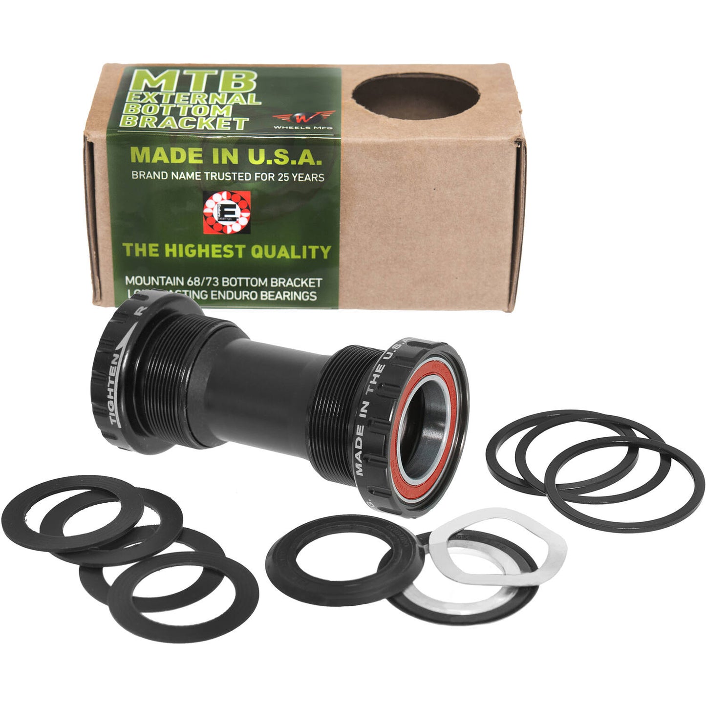 Ruote ruote di produzione MFG BREVE BREVE MTB SRAM ACB NERO